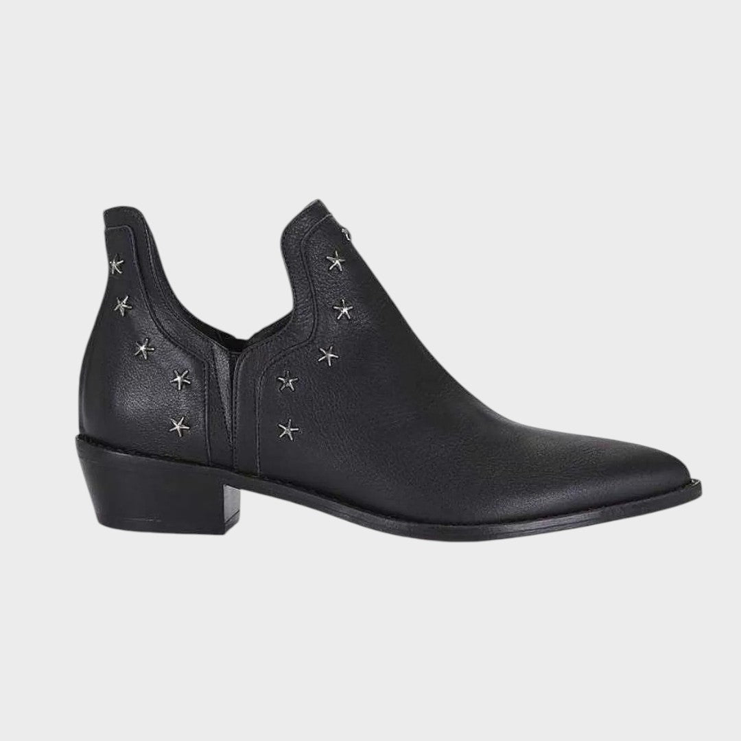 Estrella | Botins de Pele com Forma Ponta