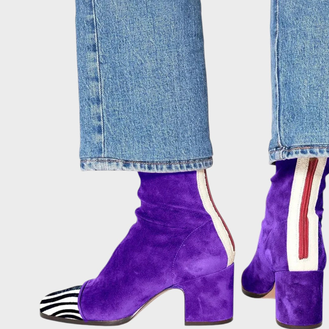 Savannah | Botas de Camurça com Estampado de Leopardo