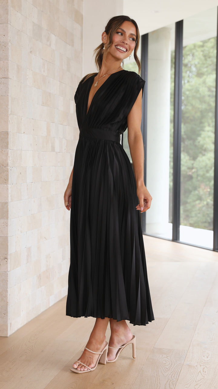 Alice | Vestido midi plissado