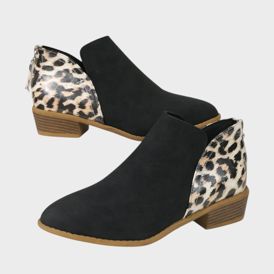 Liora | Botins Ortopédicos com Estampado de Leopardo