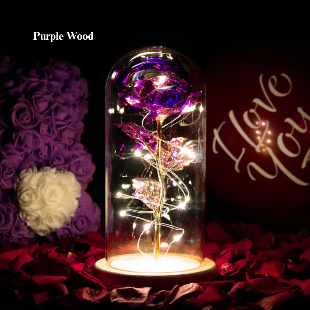 Rosa Encantada e Brilhante