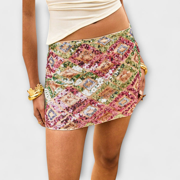 Rosita – Falda mini de lentejuelas