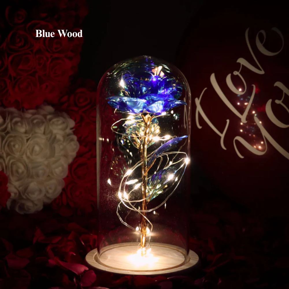 Rosa Encantada e Brilhante