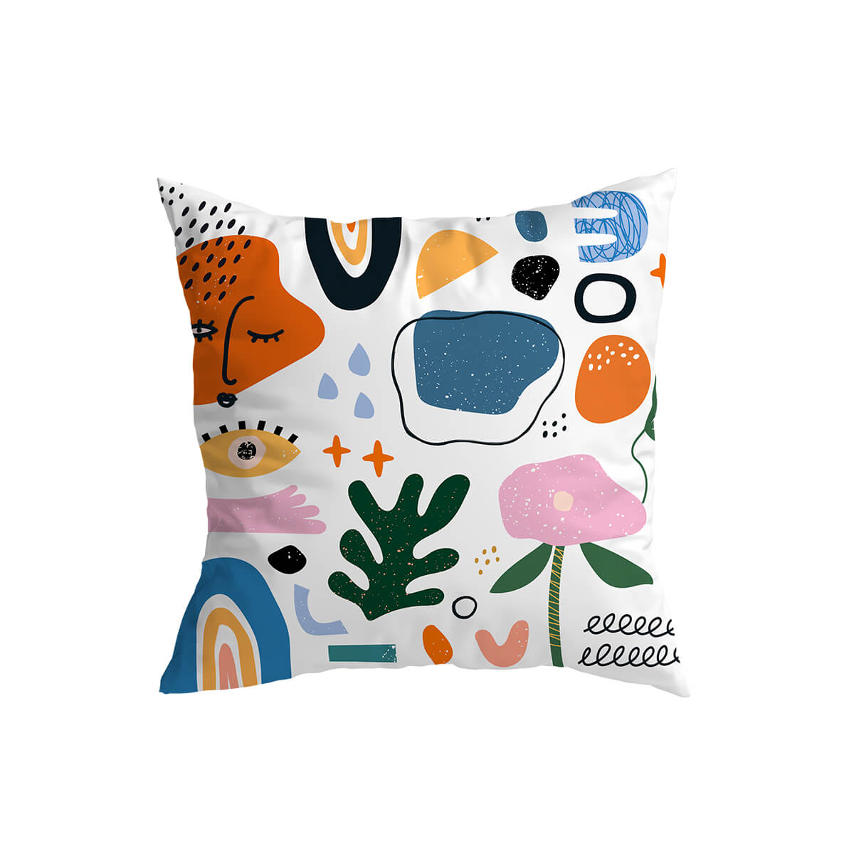 Capa de Almofadas de Arte Tropical Abstrata