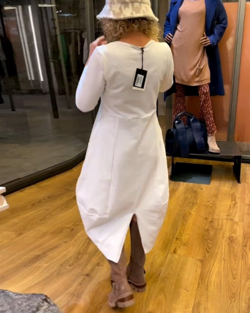 Mena | Vestido clean com bolsos