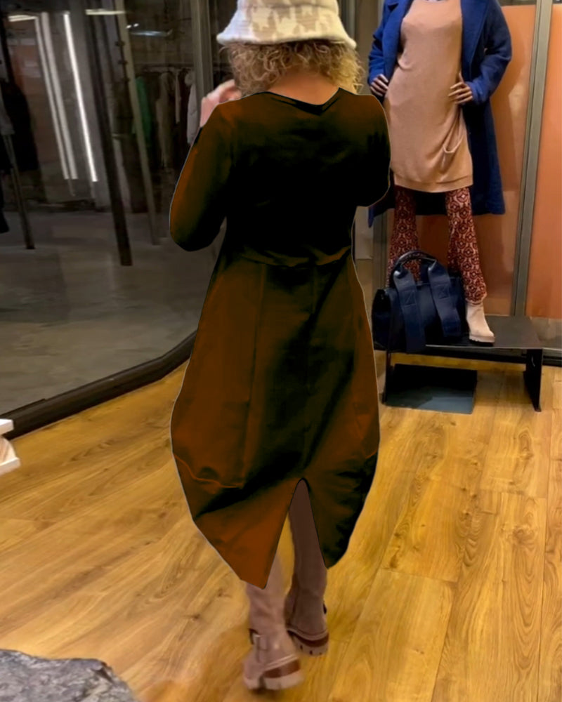 Mena | Vestido clean com bolsos