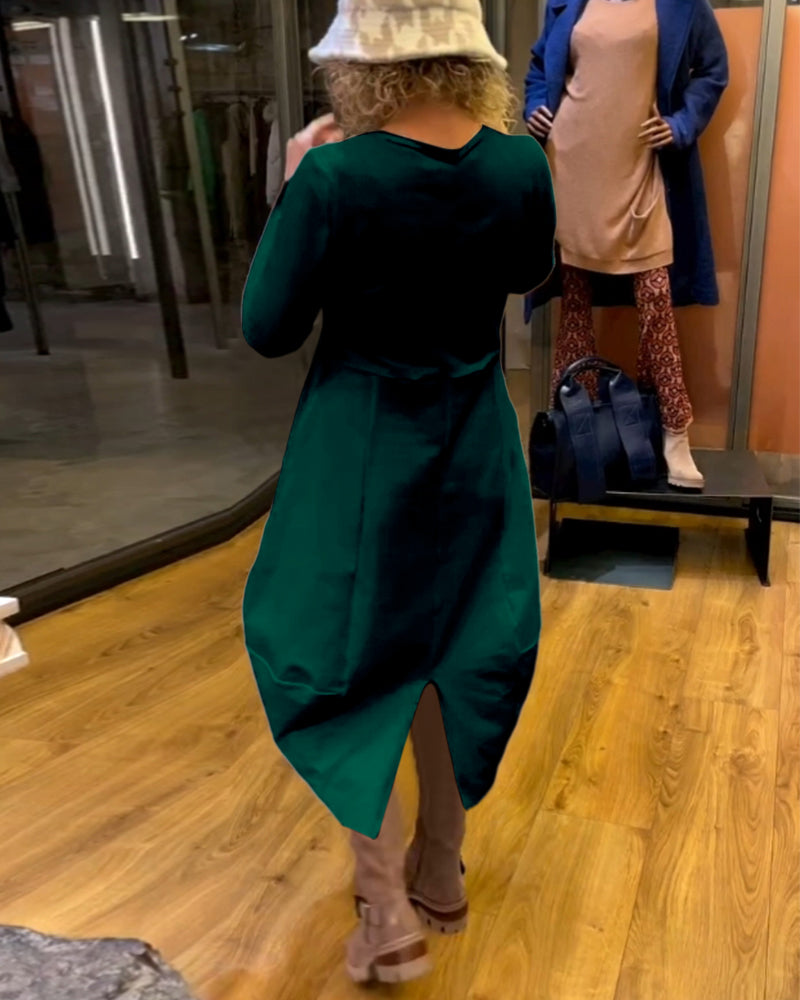 Mena | Vestido clean com bolsos