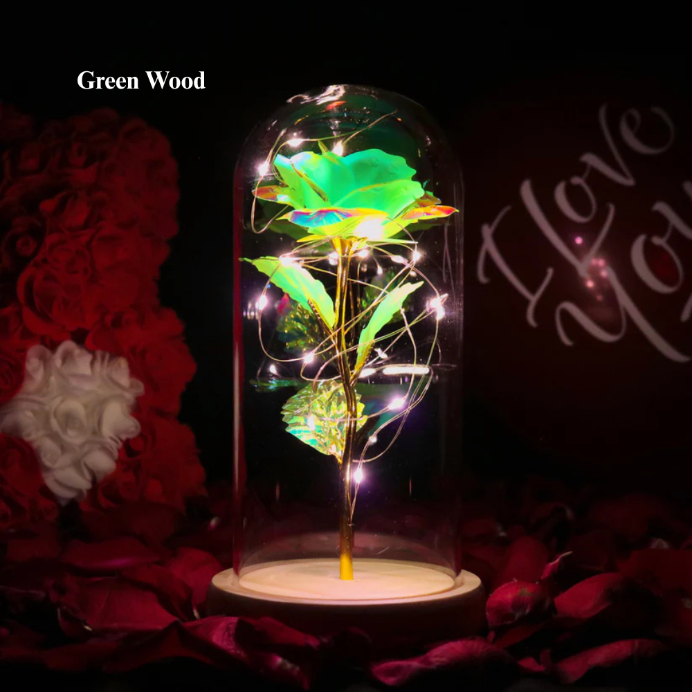 Rosa Encantada e Brilhante