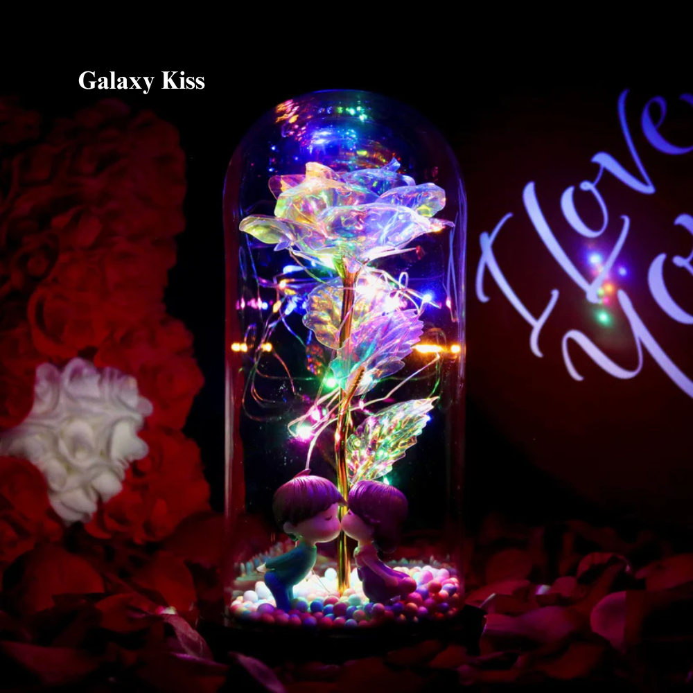 Rosa Encantada e Brilhante