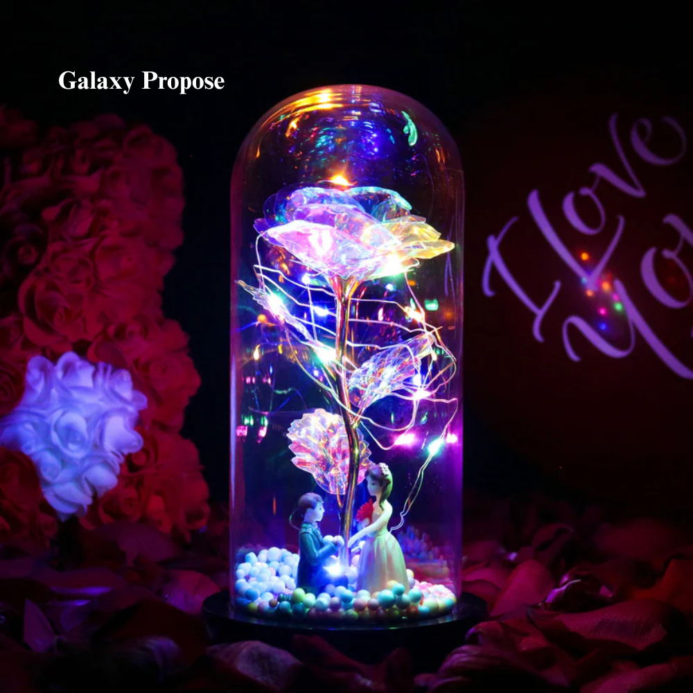 Rosa Encantada e Brilhante