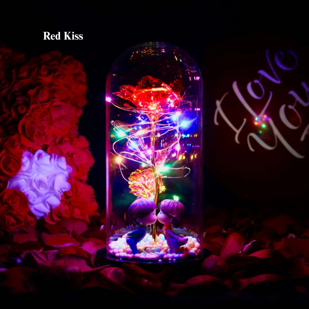 Rosa Encantada e Brilhante