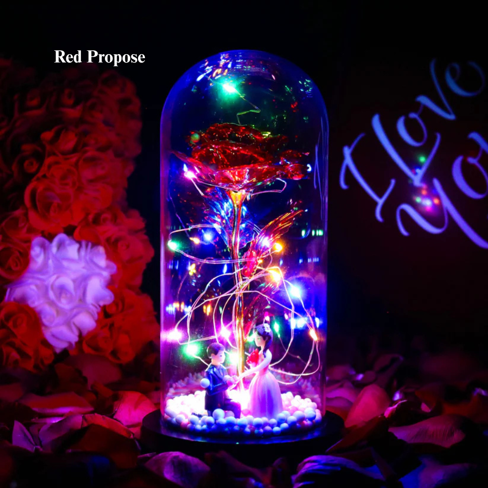 Rosa Encantada e Brilhante