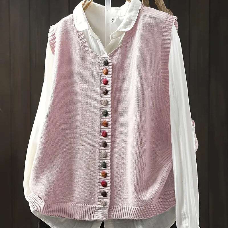 Maria Luísa | Colete Elegante em Malha