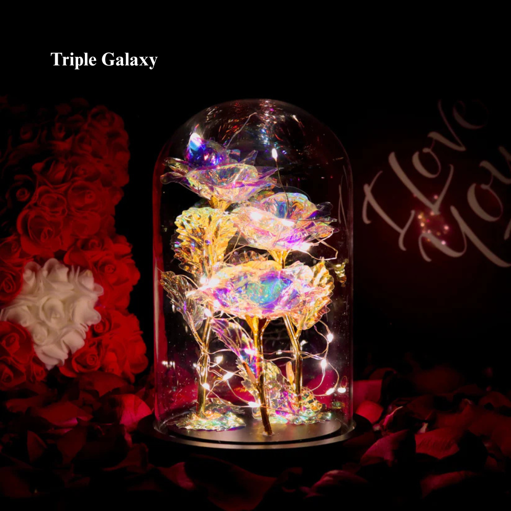 Rosa Encantada e Brilhante