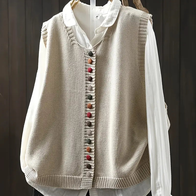 Maria Luísa | Colete Elegante em Malha