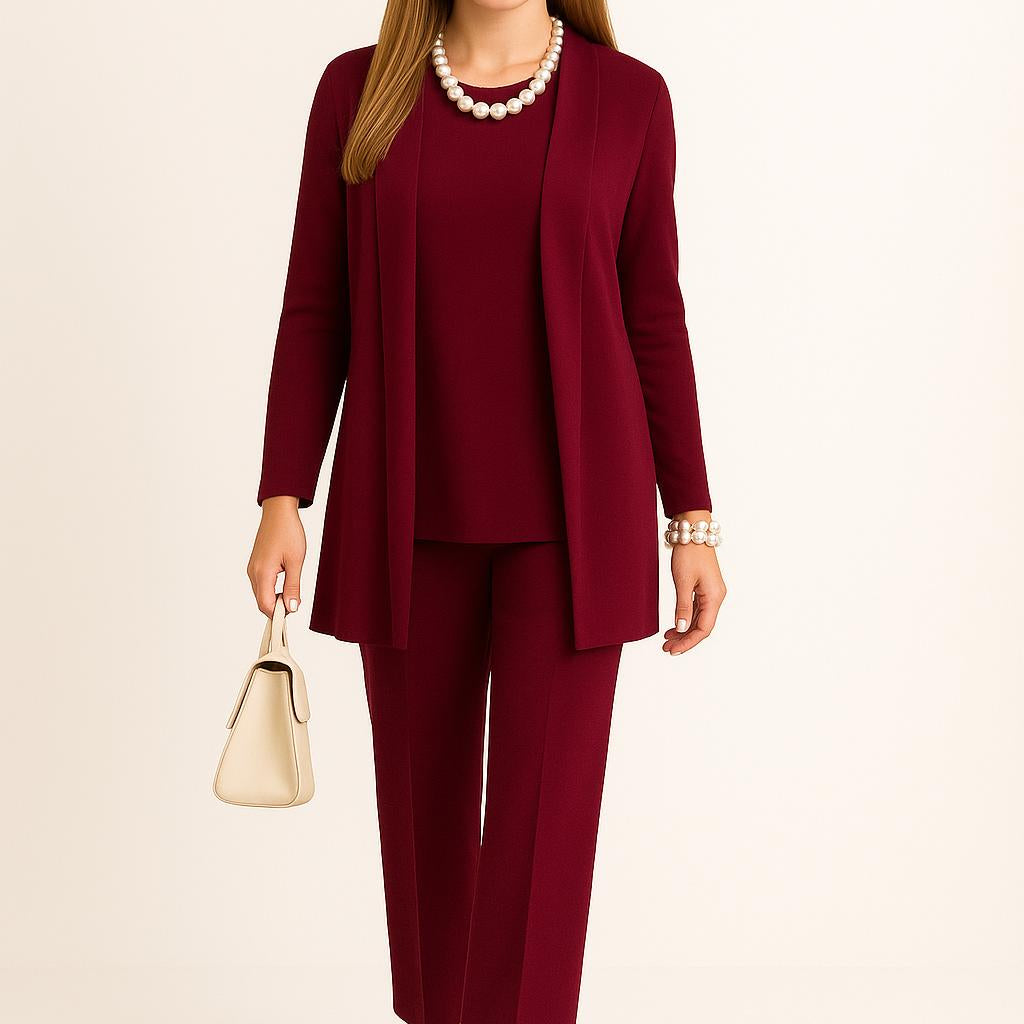 Francisca | Conjunto Casual Elegante de Três Peças