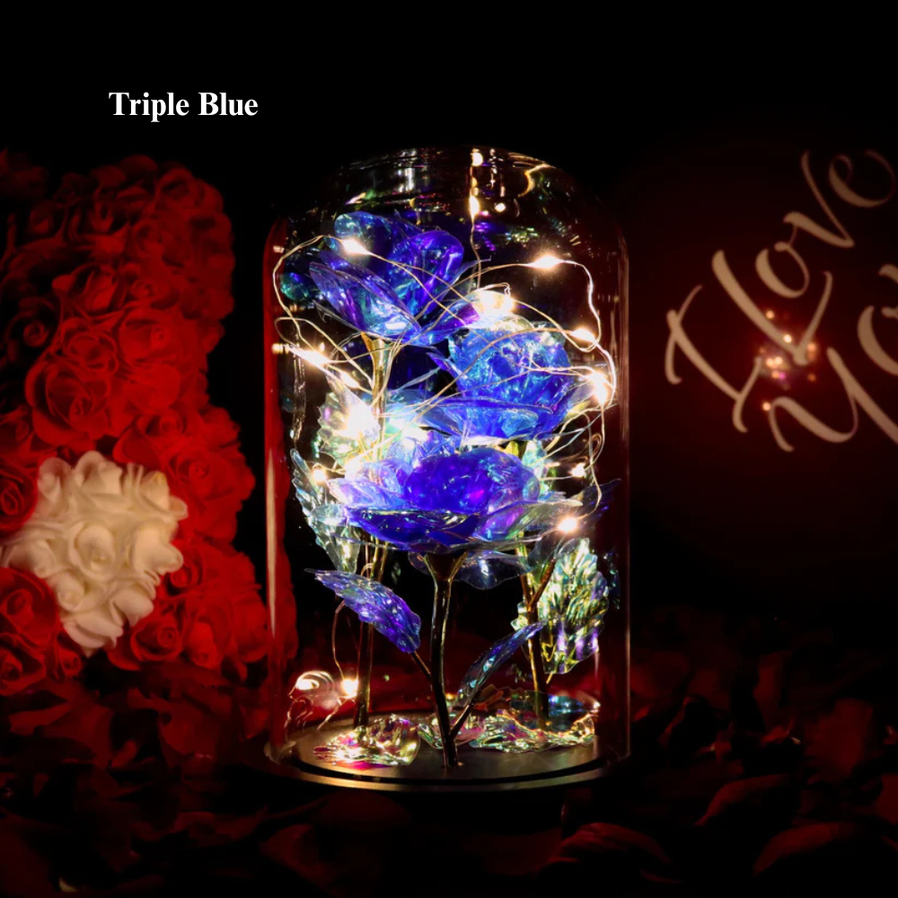 Rosa Encantada e Brilhante