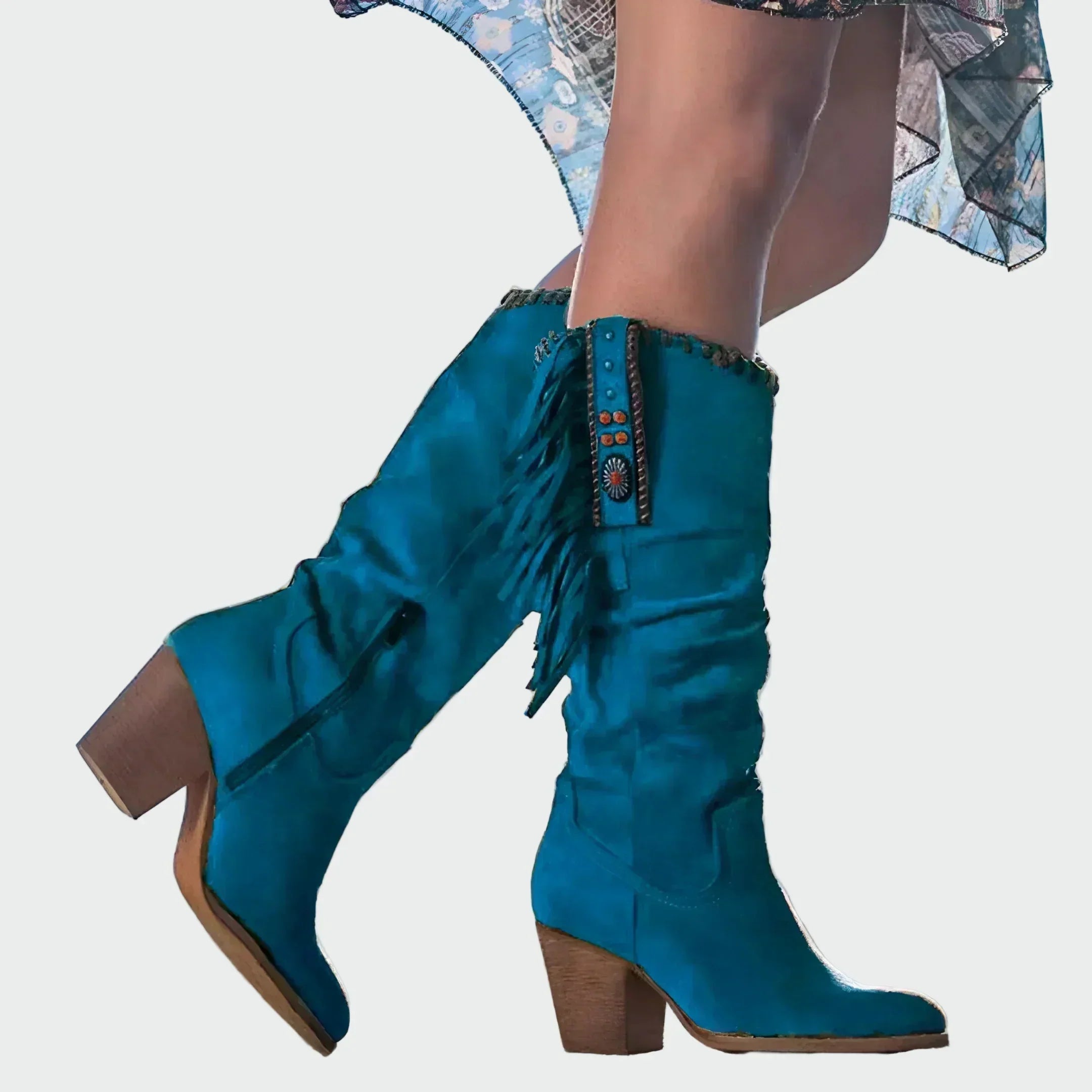 Frederica | Botas Vaqueras de Camurça