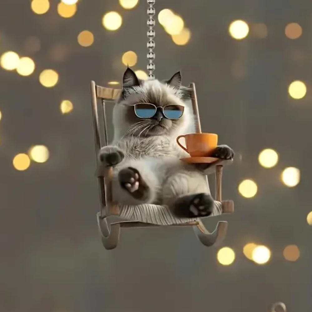 Ornamento de Gato Suspenso