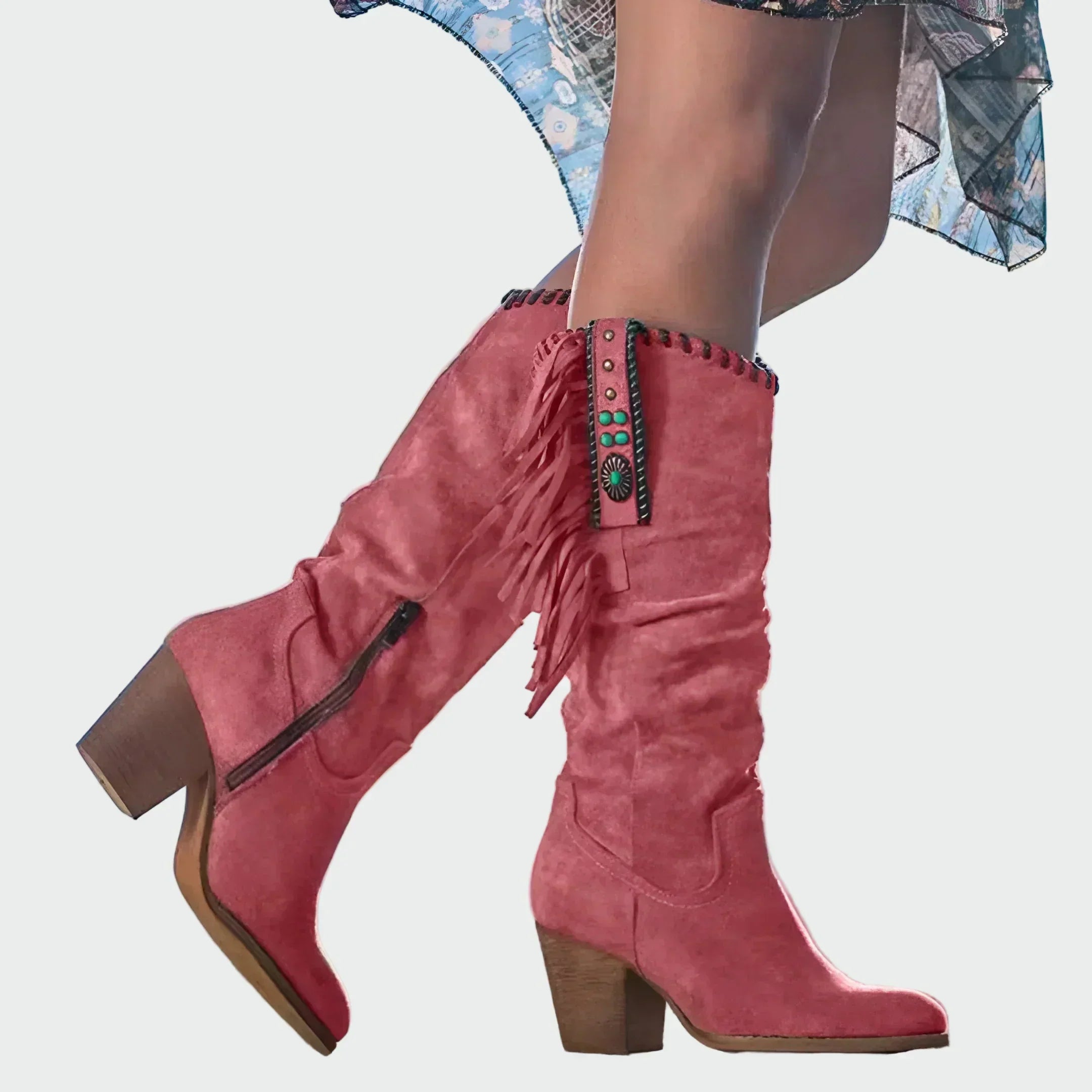 Frederica | Botas Vaqueras de Camurça