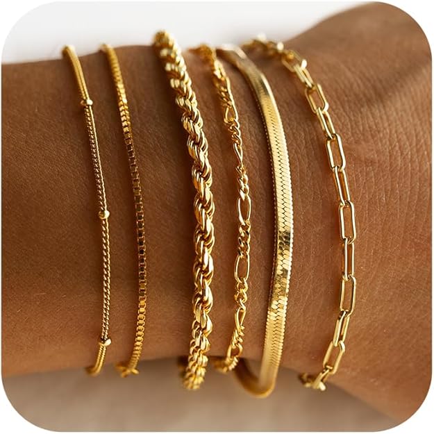 Conjunto de pulseiras Isabella Vernetta | Ouro branco