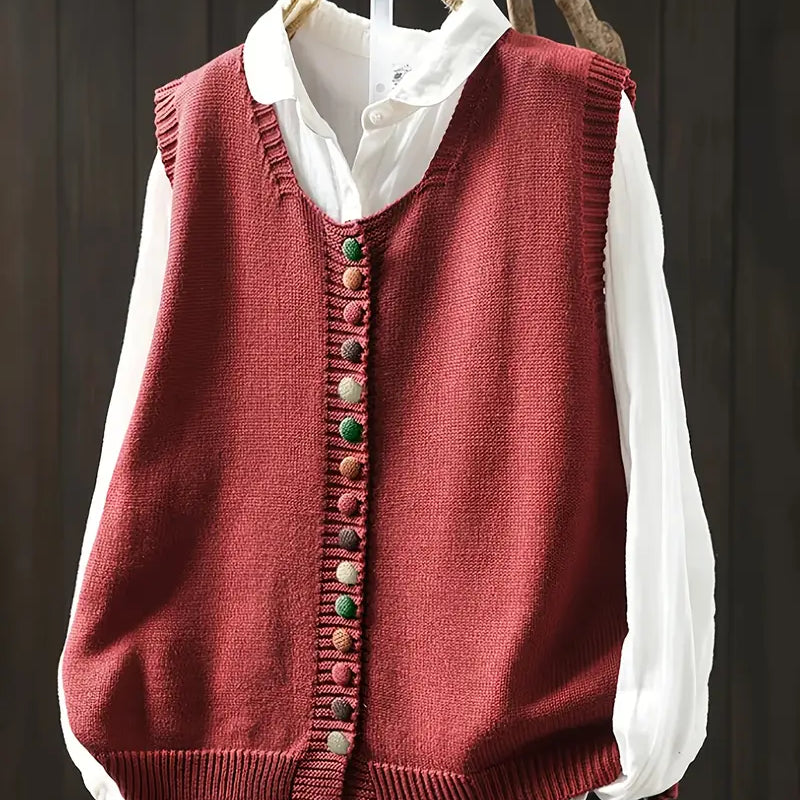 Maria Luísa | Colete Elegante em Malha