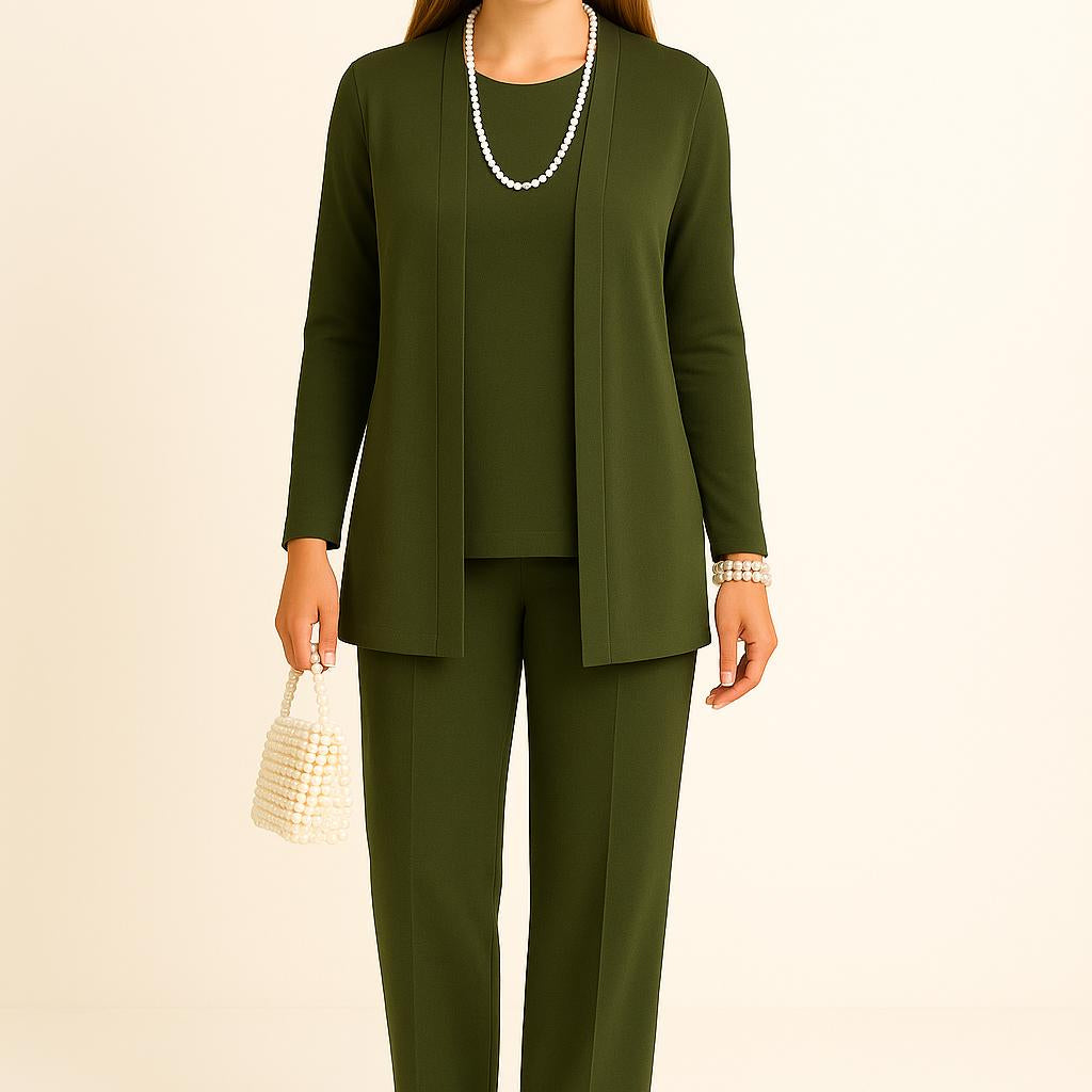 Francisca | Conjunto Casual Elegante de Três Peças