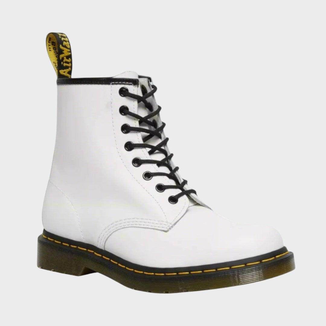 Mariana | Botas de Pele Estilo Militar com Cadarços