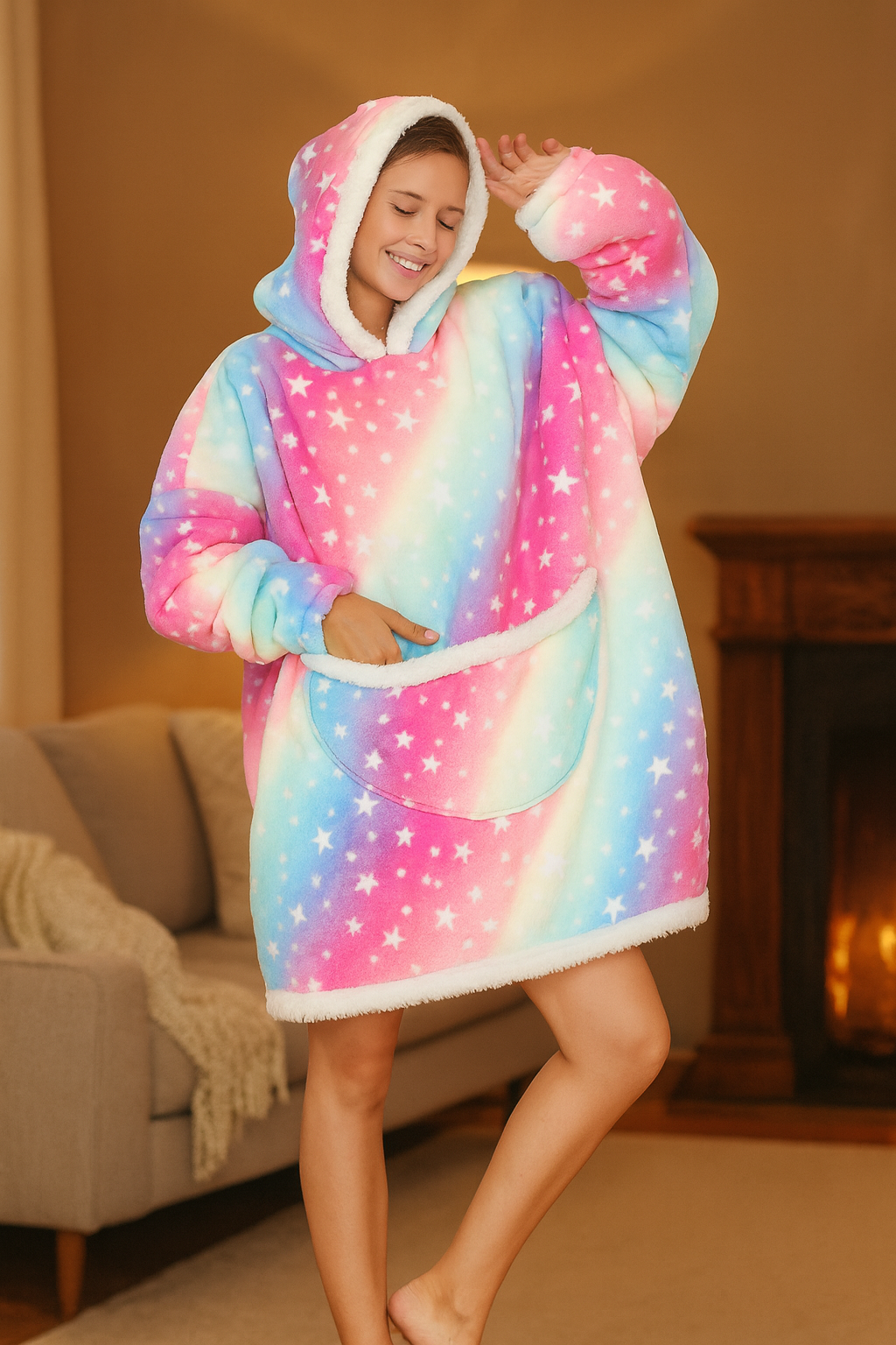 Mia | Manta com Capuz e Mangas