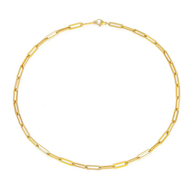 Colar de corrente elegante Archen | Ouro branco