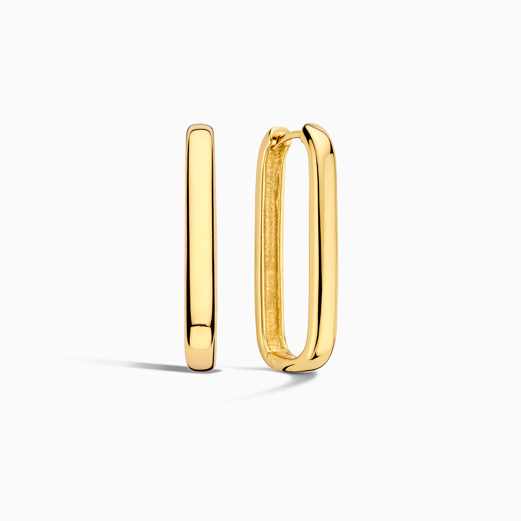 Aros Icon grandes | Ouro branco
