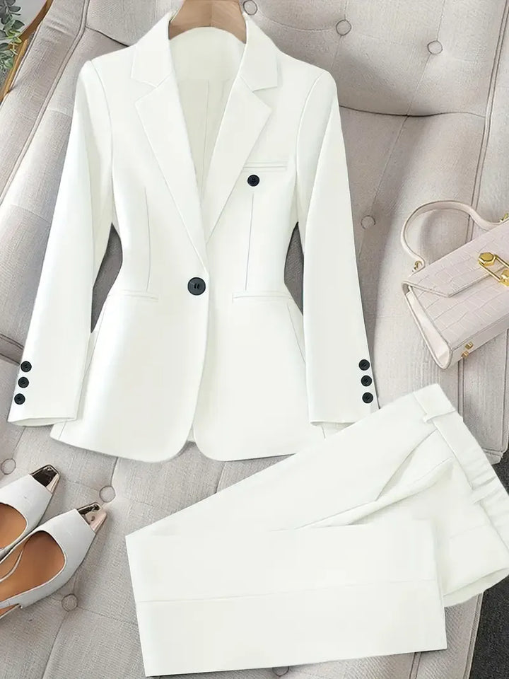 Bruna | Conjunto Elegante de Casaco e Calças