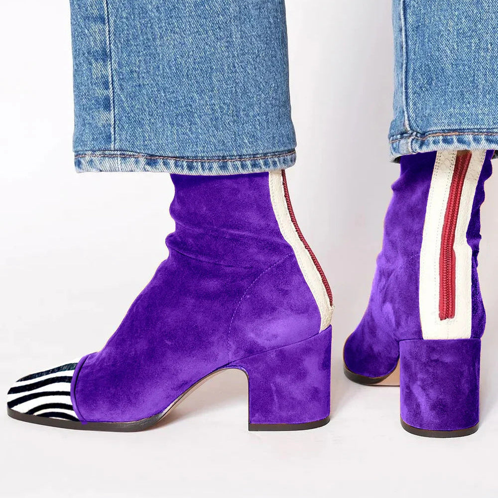 Melody | Botas de Salto Quadrado