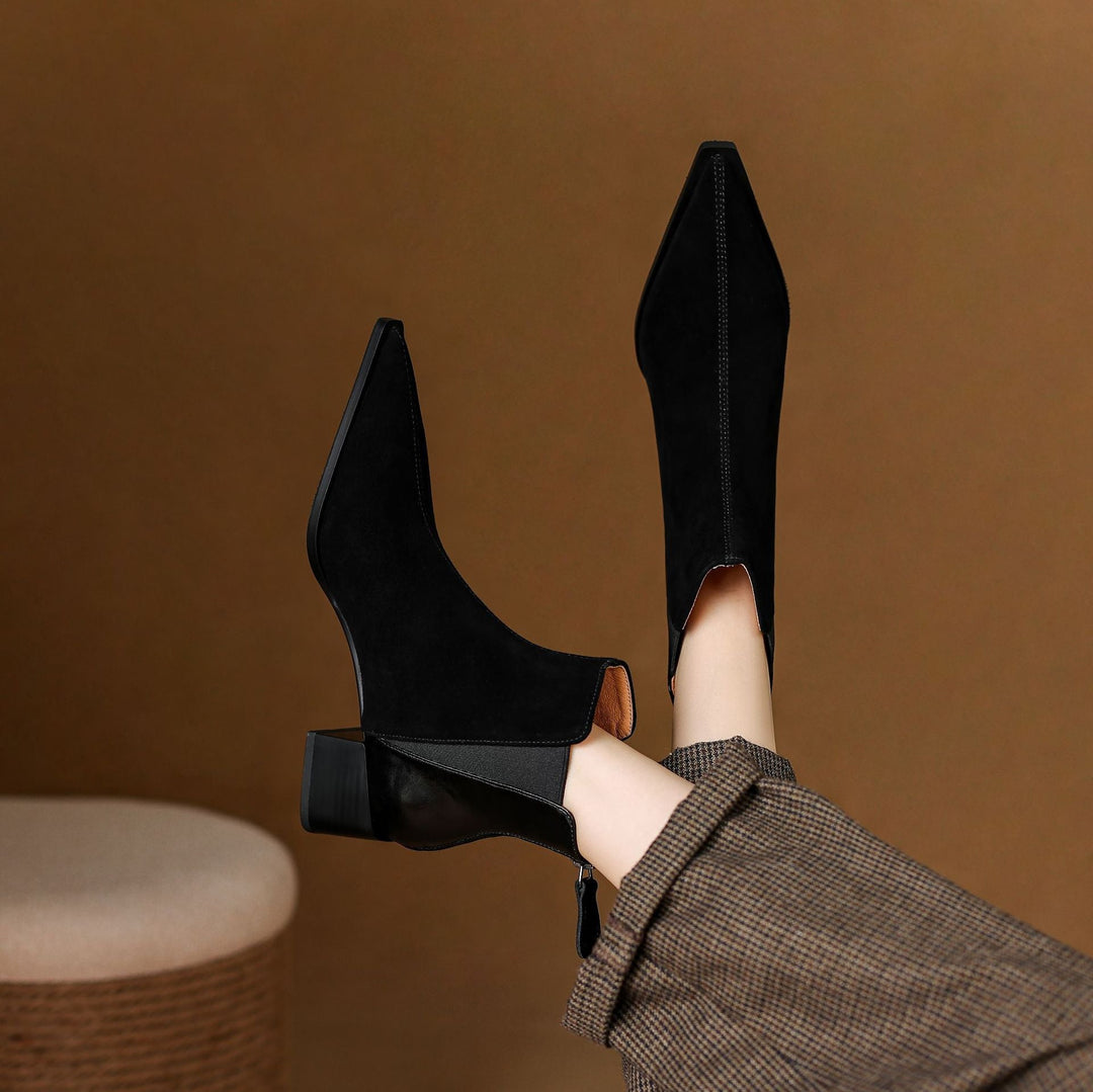 Varsóvia | Botins de Luxo com Salto Médio