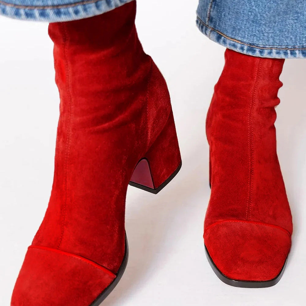 Melody | Botas de Salto Quadrado