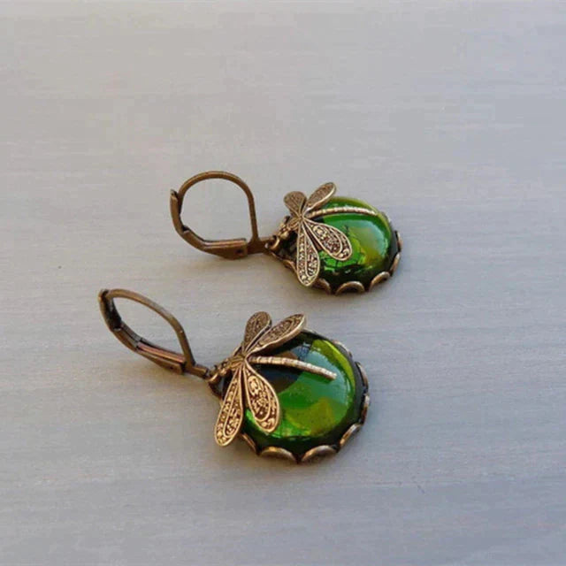 Pendentes de Libélula de Ouro Antigo