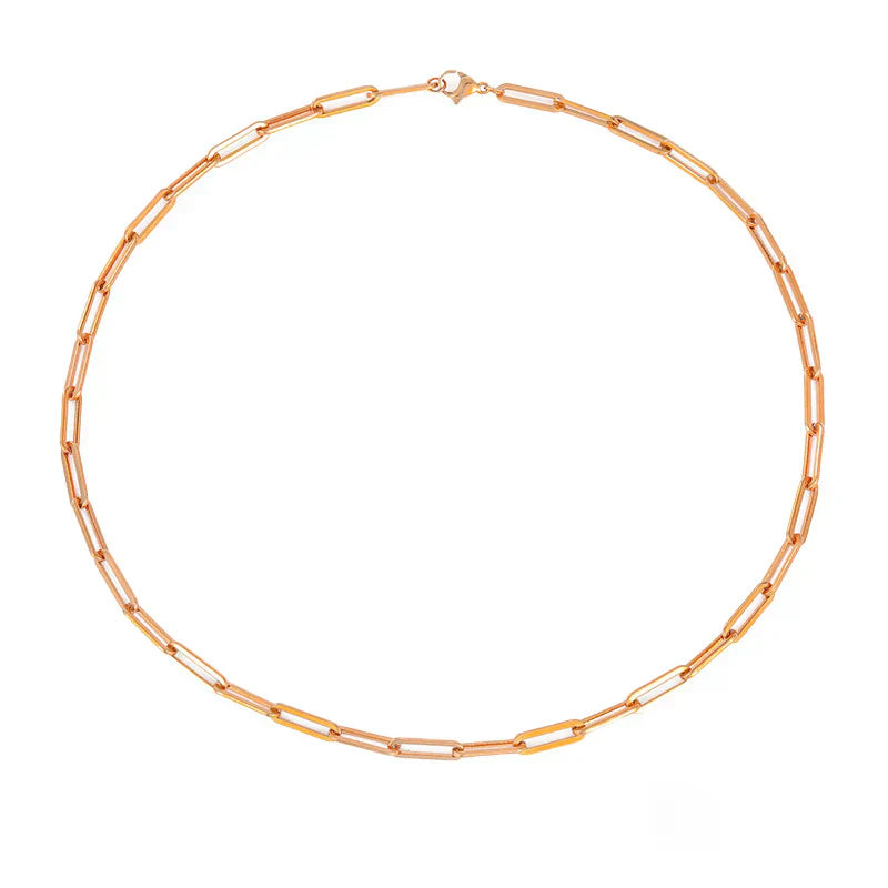 Colar de corrente elegante Archen | Ouro branco