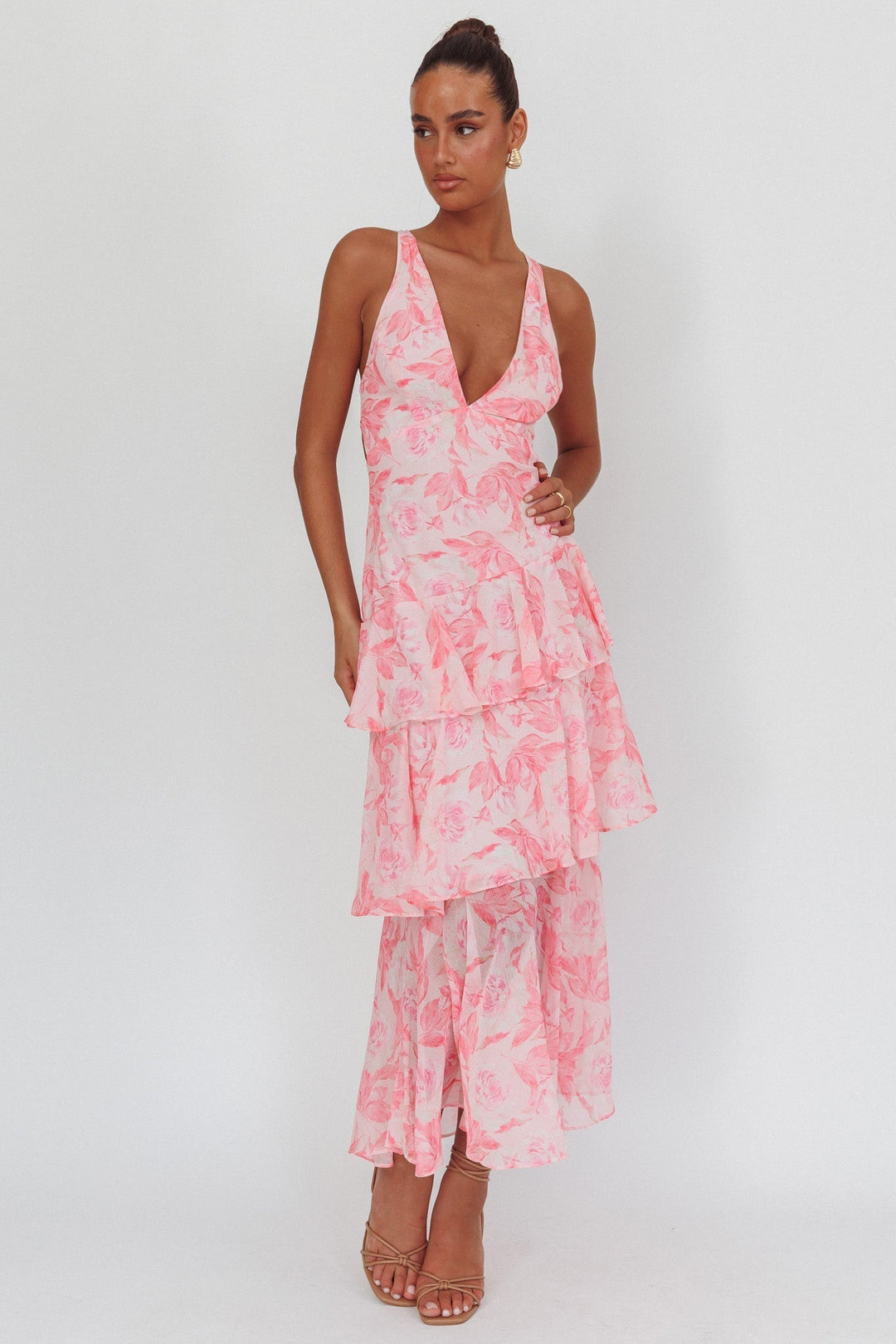 Aura | Vestido com folhos super elegante