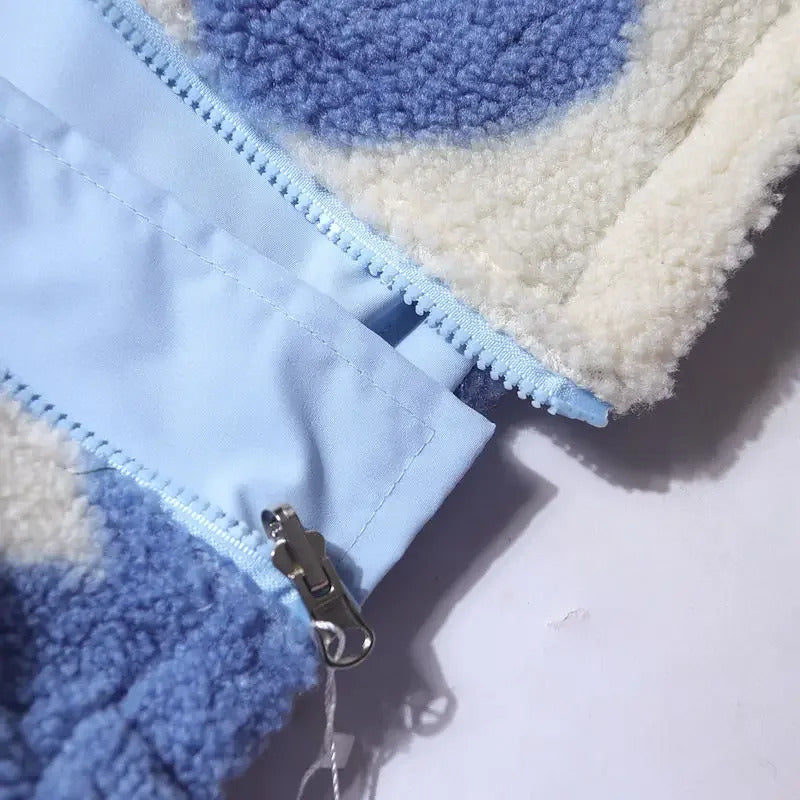 Antónia | Casaco Reversível com Padrão de Corações