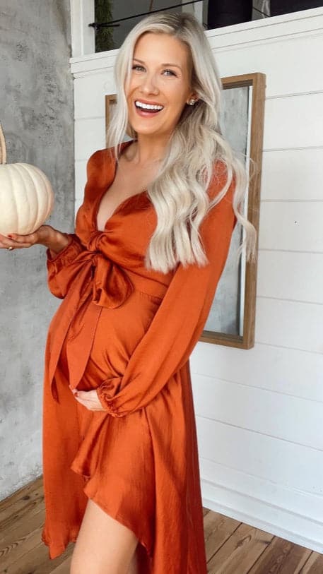 Ágata | Vestido midi de cetim