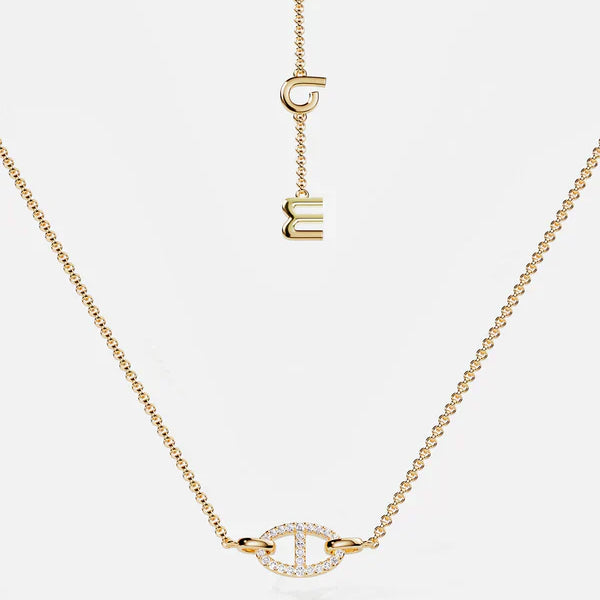 Colar Isla Marina | Ouro branco