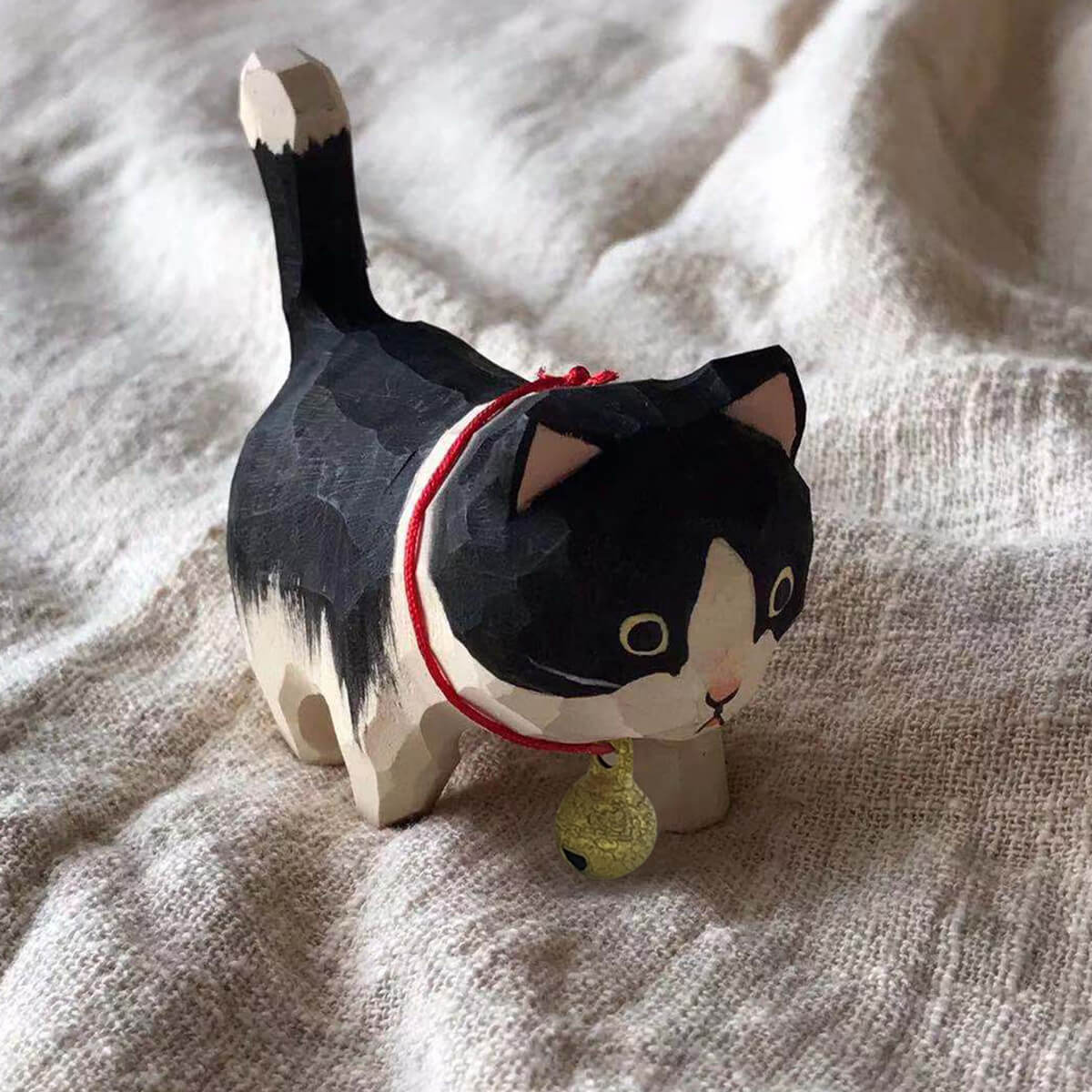 Estatuetas de Gato Esculpidas à Mão