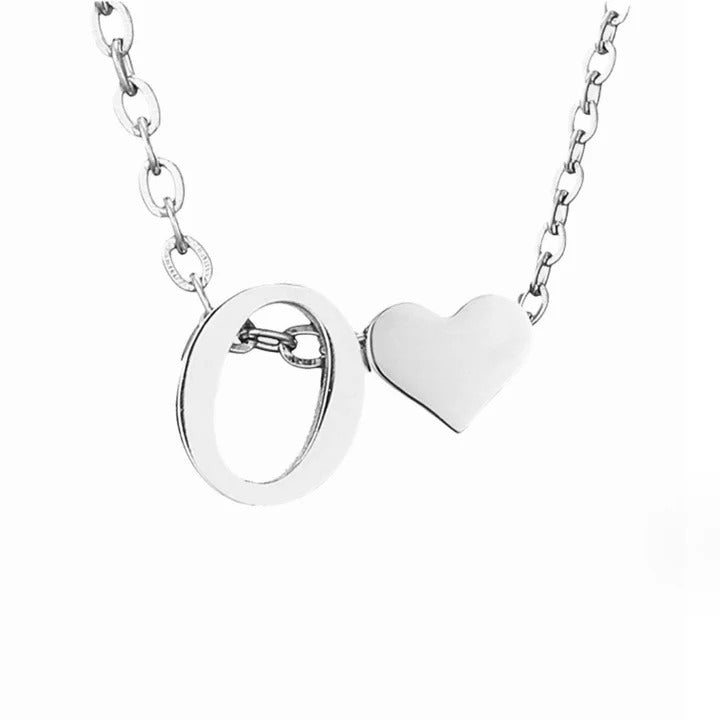 Colar de prata com amor eterno e letra