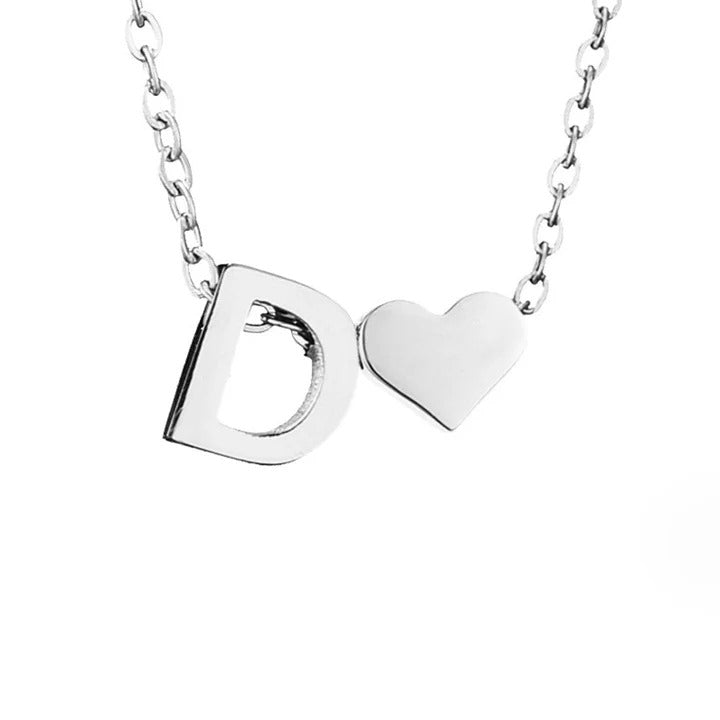 Colar de prata com amor eterno e letra