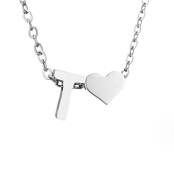 Colar de prata com amor eterno e letra