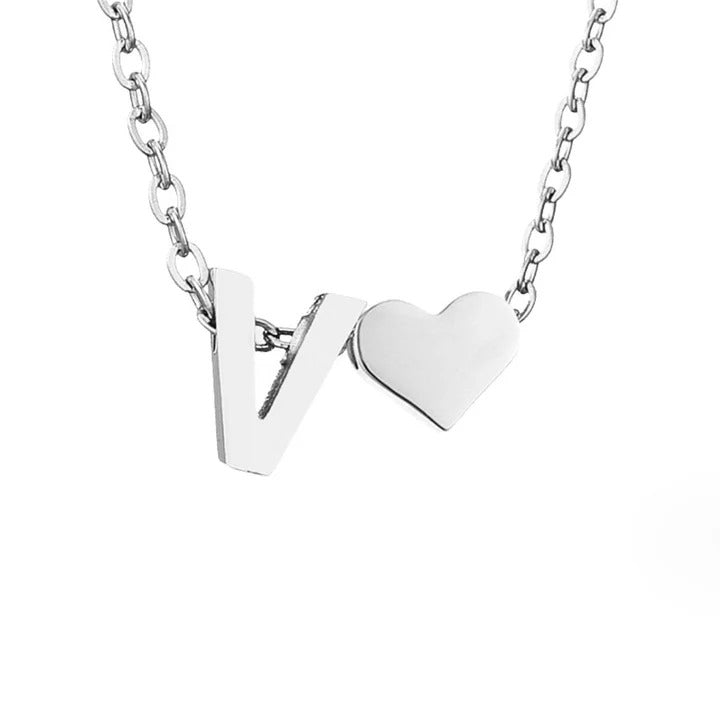 Colar de prata com amor eterno e letra