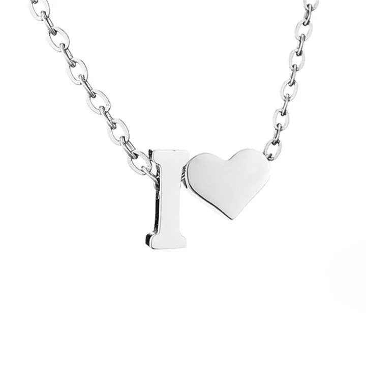 Colar de prata com amor eterno e letra