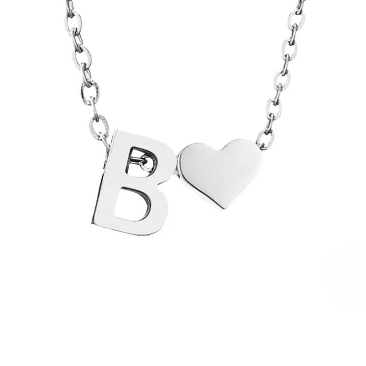Colar de prata com amor eterno e letra