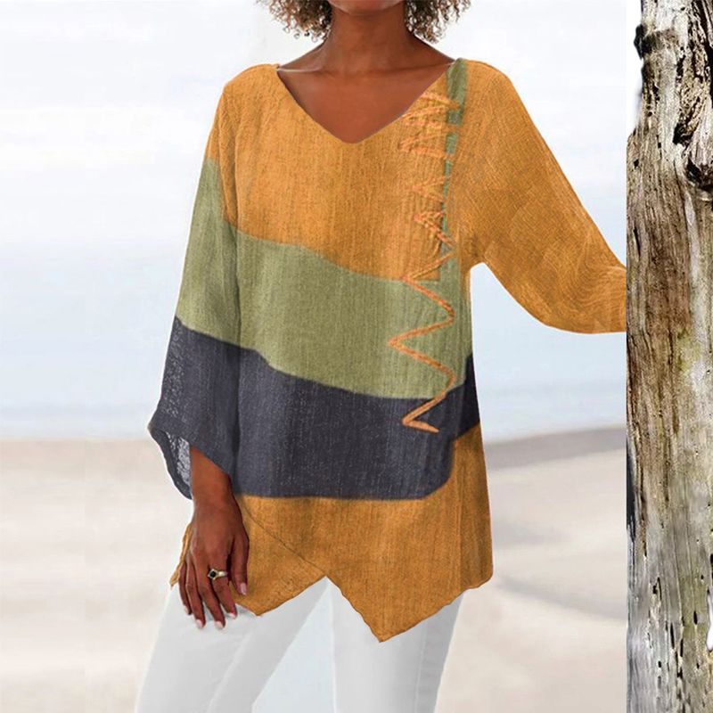 Sílvia | Blusa de verão em linho