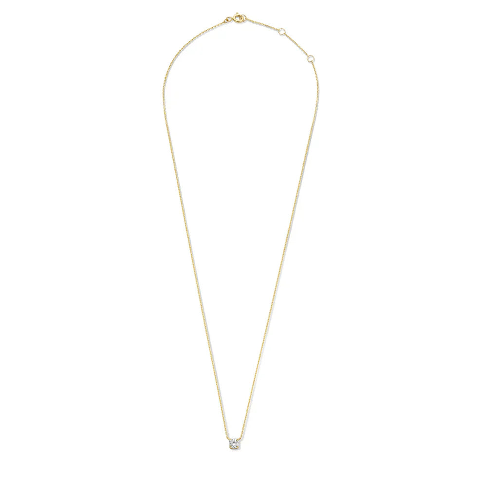 Colar de Pedra Moissanite em Ouro